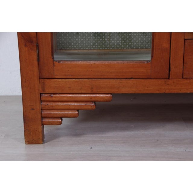 Antique Sideboard in Glass and Wood, 1890s For Sale - Image 11 of 16