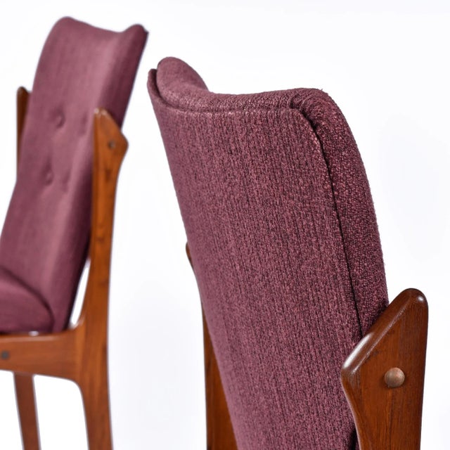 Vamdrup Stolefabrik Set of 6 Restored Danish Teak Vamdrup Stolefabrik Mid-Century Modern Dining Chairs For Sale - Image 4 of 18