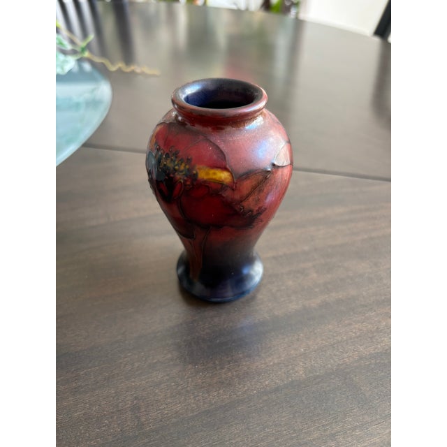 English William Moorcroft Miniature Pomegranate Pattern Vase For Sale - Image 3 of 10