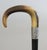 Cabin Antique English Horn & Sterling Walking Stick For Sale - Image 3 of 7