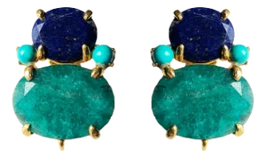 Agnes Studs, Dark Blue, Clip On
