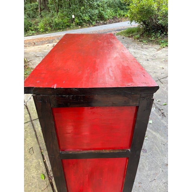 Early 20th Century Tibetan Wedding Cabinet For Sale - Image 11 of 12