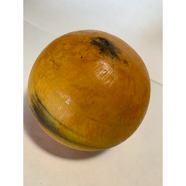 Vintage Solid Art Glass Orange Paper Weight For Sale In Los Angeles - Image 6 of 7