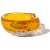 Vintage Murano Seguso Millefiori Flower Canes Italian Art Glass Incalmo Yellow Orange Rim Bowl For Sale In Orlando - Image 6 of 8