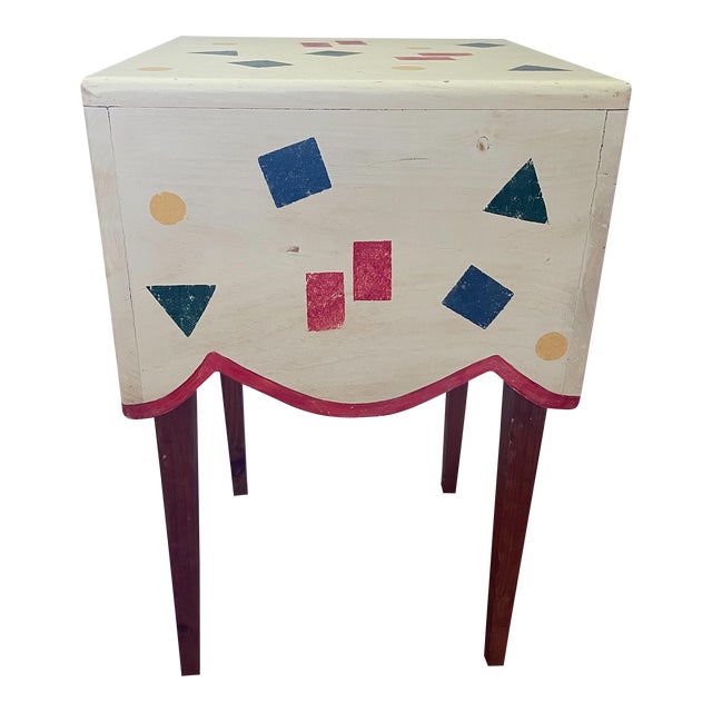 Late 20th Century Handmade Folk Art Side Table Chairish
