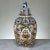 19th Century Hand-Painted Lidded Urn From Rouen For Sale - Image 13 of 13