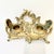 A lovely vintage ornate baroque double inkwell in brass. Double inkwells with hinged lids that open and close easily. It...