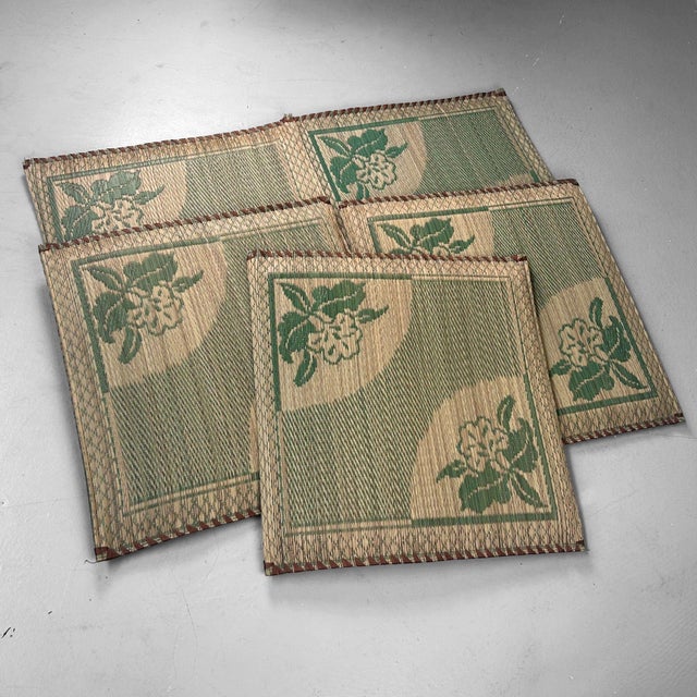 Vintage Japanese Zabuton Floor Cushions, 1970s, Set of 5 For Sale - Image 10 of 10