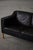 Mid-Century 2-Seater Sofa in Patinated Black Leather from Mogens Hansen,1970s For Sale - Image 10 of 18