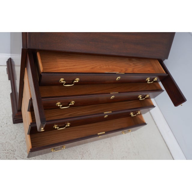 Henkel Harris Mahogany John Hancock Secretary Desk For Sale In Philadelphia - Image 6 of 18