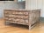 A vintage flat file style pine coffee table with three drawers and wooden pulls. Product Information: Materials: Pine,...