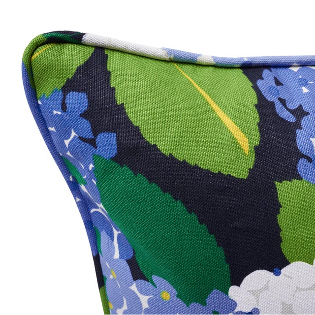 Contemporary Schumacher X Paul Poiret Hydrangea Pillow in Document For Sale - Image 3 of 5