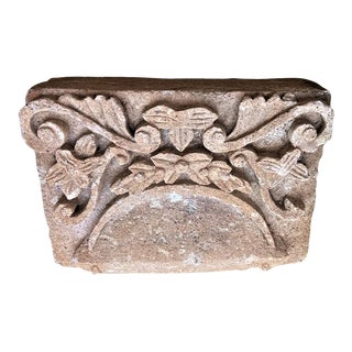 17th Century Spanish Colonial Architectural Fragment in Cantera Stone From Zacatecas For Sale