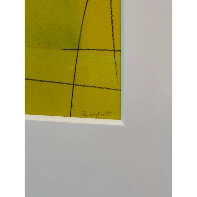 Isabel Wyatt "Yellow Green Colorform" Original Painting, Signed For Sale In San Francisco - Image 6 of 11