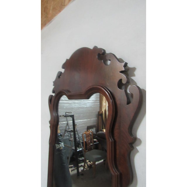 Item: Drexel Mirror Details: Great Carvings Traditional Design Signed Drexel Mahogany Chippendale Measurements: 28" wide,...