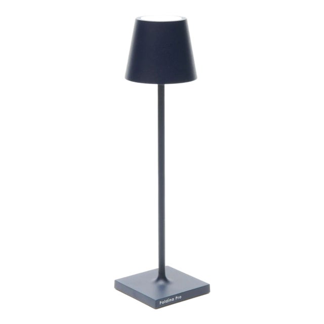 Zafferano Poldina Micro Lamp, Steel Blue For Sale