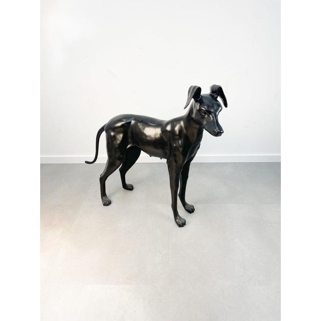 Greyhound Figure in Bronze For Sale - Image 3 of 6
