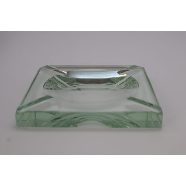 Mid-Century Italian Glass Ashtray from Fontana Arte, 1940s, in Very Good conditions. Designed 1920 to 1949 I have official...
