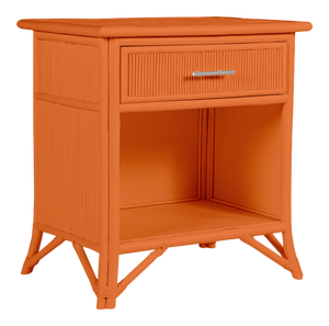 Aruba One-Drawer Nightstand - Orange