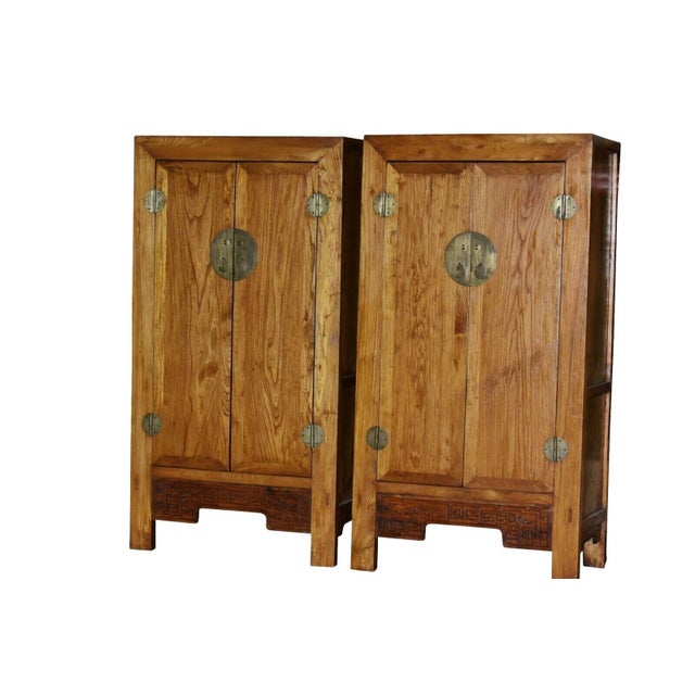 19th Century Ming Style Chinese Cabinets or Armoires - a Pair For Sale - Image 12 of 12