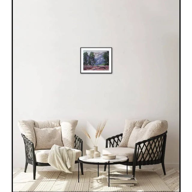 Quiet Places & Journeys — Path View Original oil painting by Haas, 14 x 11 unframed canvas panel, signed. A modern...