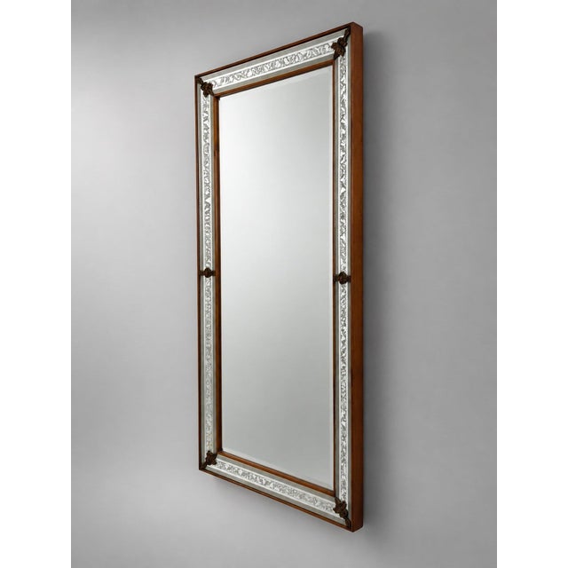 1940s Mirror by Ewa Wrangel & Lars-Göran Nilsson for Ateljé Glas & Trä, 1940s For Sale - Image 5 of 5