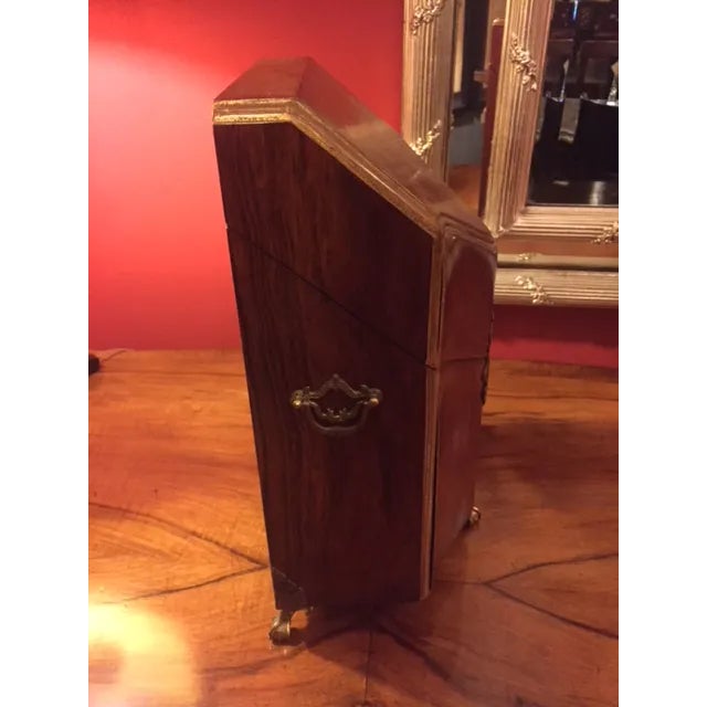 1960s Wood & Brass Letter Box For Sale - Image 5 of 8