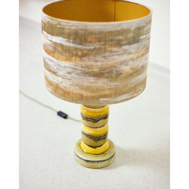 1970s Artisan Ceramic Table Lamp, 1970s For Sale - Image 5 of 8