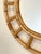 Round bamboo mirror from the 70s