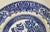 Blue Vintage Blue Old Willow Dessert Plate by English Ironstone Tableware, LTD - Made in Staffordshire, England - Circa 1970 For Sale - Image 8 of 11