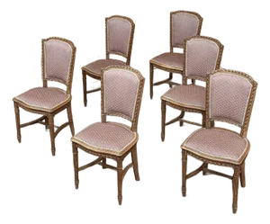 Set of 6 Antique French Louis XVI Dining Chairs