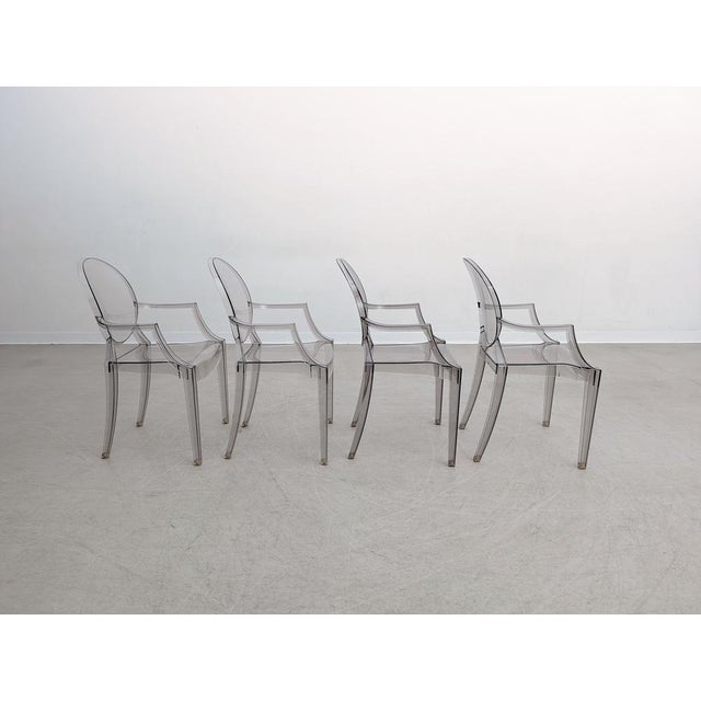 Vintage Stacking Chairs by Philippe Starck for Kartell, Set of 4 For Sale - Image 5 of 9