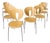 Jesús Gasca for Stua "Globus" Modern Molded Wood & Chrome Stackable Dining Chairs - Set of 8 For Sale