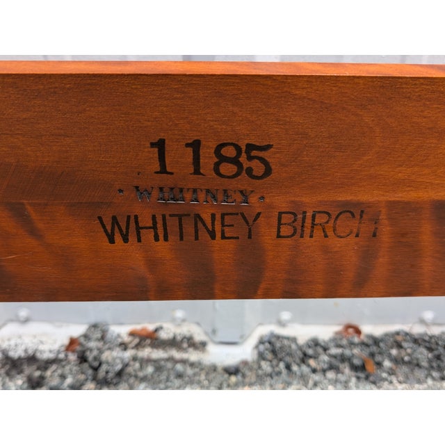 Vintage Whitney Traditional Solid Cherry Four Half Poster Full Size Bed Frame. For Sale In Washington DC - Image 6 of 12