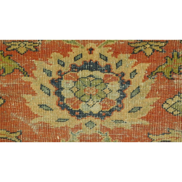 Traditional Distressed Antique Sultanabad Persian Rug - 7'1" x 10'2" For Sale - Image 3 of 5