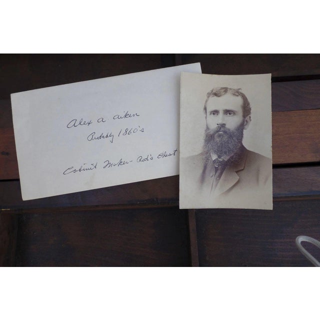 19th Century 19th Century Cabinet Maker's Carpenter's Tool Chest Signed For Sale - Image 5 of 10