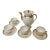 Stunning Empire Gold and White Old Paris Coffee Set For Sale