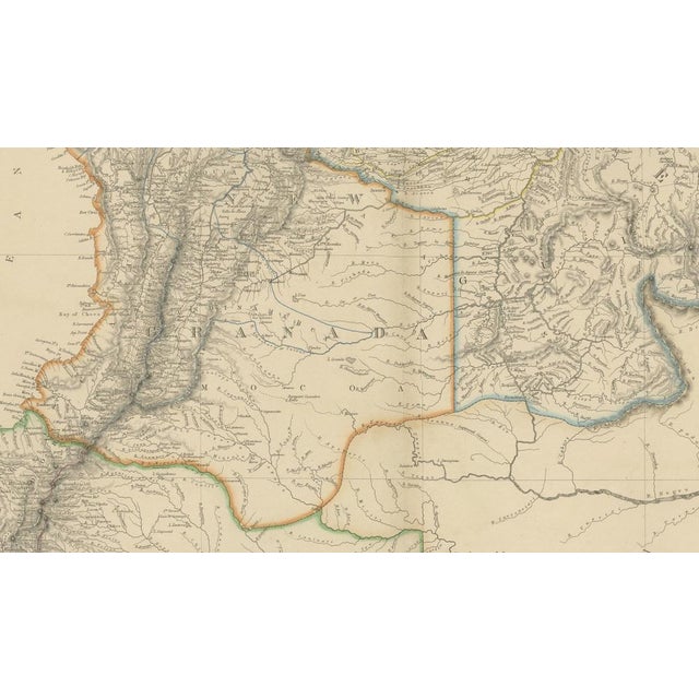 Venezuela, New Granada and Ecuador, Antique Map, Northern South America, 1860 For Sale - Image 4 of 10