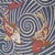 Abstract SAMPLE - Schumacher Koi Fish Fabric In Indigo For Sale - Image 3 of 4