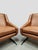 1950s Vintage Italian Cognac Lounge Chairs, Set of 2 For Sale - Image 5 of 9
