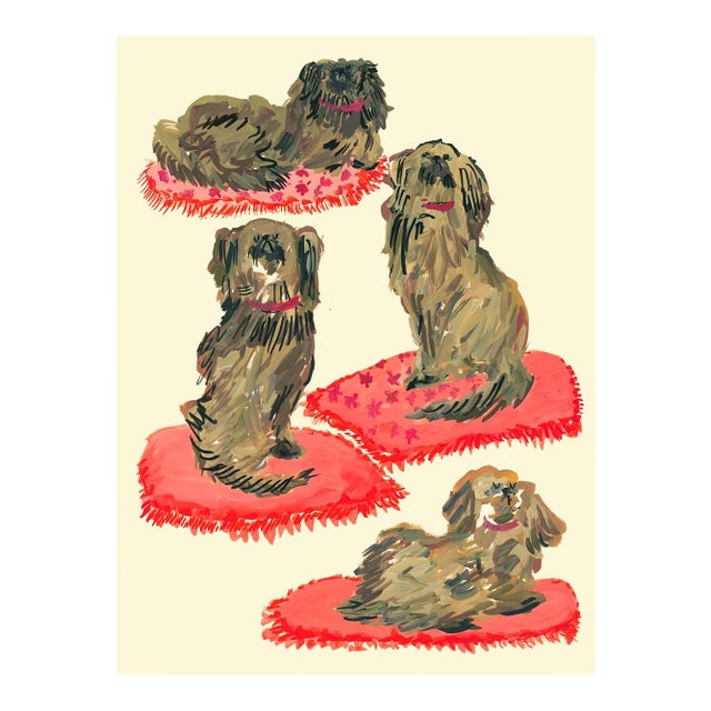 The Fancy Dogs Print by Pauline De Roussy De Sales For Sale