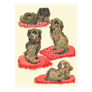 The Fancy Dogs Print by Pauline De Roussy De Sales