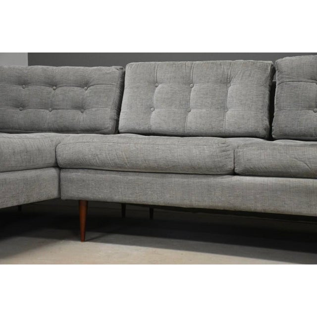 2010s Large 140” Modern Grey Sectional Sofa For Sale - Image 5 of 11