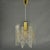 Small Mid-Century Modern Pendant Lamp in Clear Acrylic Glass, Wire and Brass, 1970s For Sale - Image 13 of 18