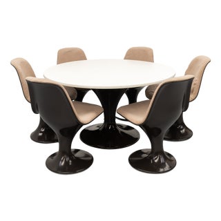 Orbit Dining Set by Farner & Grunder for Herman Miller, 1960s, Set of 7 For Sale