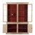 French Provincial 19th Century French Painted Two-Piece Bookcase Cabinet For Sale - Image 3 of 9