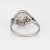 Early 20th Century French Art Deco Diamond Ring Engagement Platinum Sz 6 Vintage Bridal Jewelry For Sale - Image 5 of 6