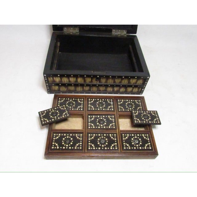 Large Antique Anglo Indian Fitted Quill Box For Sale - Image 14 of 15
