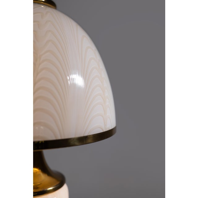 1970s Murano Glass Table Lamps by F. Fabbian for Mazzega, 1970s, Set of 2 For Sale - Image 5 of 12