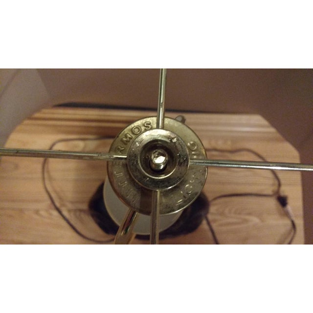 Brown Uttermost Lighting Table Lamp Wood Carved-Look 2004 Dark Brown For Sale - Image 8 of 8